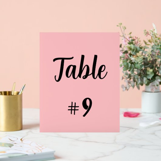 Pancarte de table (Mariage)