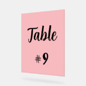 Pancarte de table (Angle)