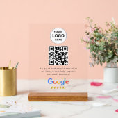 Pancarte de tablette de code QR de critiques Googl (Mariage)
