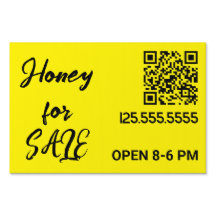 🐝 Enseigne QR pour la vente de miel personnalisée