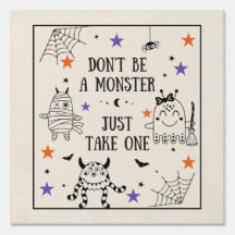 Halloween Trick ou Treat prenez juste un bonbon po