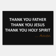 Merci Père, Jésus, Signe du Saint-Esprit