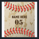 Pancarte Numéro de base-ball Vintage personnalisé Rétro<br><div class="desc">Personnalisé vintage nom de baseball numéro design rétro peut être bon pour vous si vous aimez Baseball. Ou cela pourrait être un grand cadeau pour ceux qui aiment le baseball.</div>