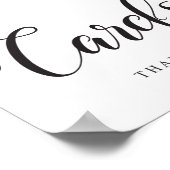 Pancarte pour cartes de mariage. Affiche pour boît (Coin)