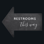 Pancarte Salle de toilettes Mariage simple Faux Chalkboard<br><div class="desc">Peut être customisé pour répondre à vos besoins. Gorjo Designs. Fait pour vous via la plateforme Zazzle. // Vous cherchez des articles correspondants ? Autre papeterie de l'ensemble disponible dans la section "collections" de mon magasin. // Besoin d'aide pour customiser votre design ? Vous avez d'autres idées ? N'hésitez pas...</div>
