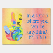 Symbole de jardin Be Kind