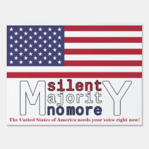 Symbole de la majorité silencieuse du drapeau amér