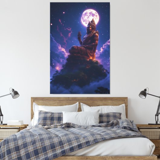 Pancer Jagat (Center of the Universe/World) Canvas Afdruk (Insitu (Slaapkamer))