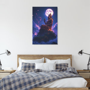 Pancer Jagat (Middelpunt van het Universum/ Wereld Canvas Afdruk