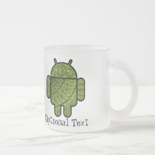 Pancho Doodle Character voor Android™-robot Matglas Koffiemok