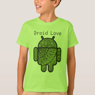 Pancho Doodle Character voor Android™-robot T-shirt