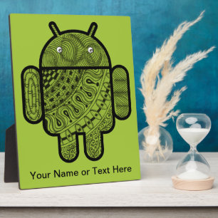 Pancho Doodle Character voor de Android™-robot Fotoplaat