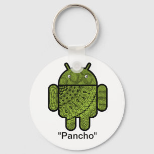 Pancho Doodle Character voor de Android™-robot Sleutelhanger