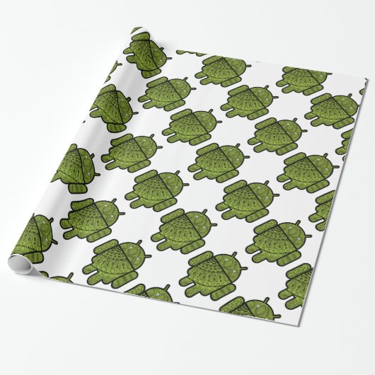 Pancho Doodle voor Android™ Cadeaupapier (Uitgerold)