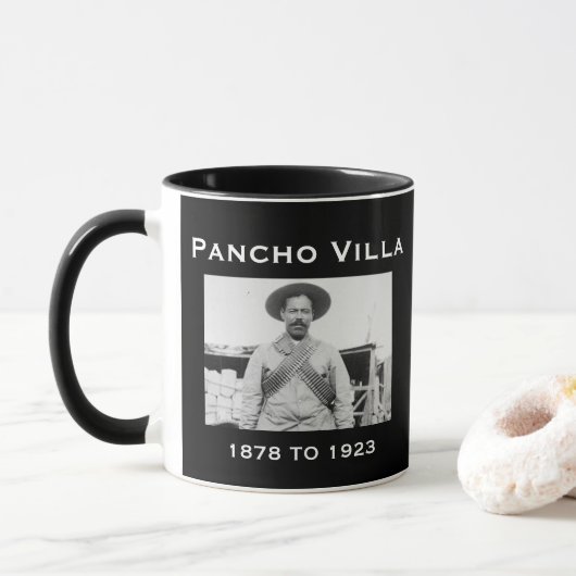 Pancho Villa du Mexique Portrait Mug (Avec donut)