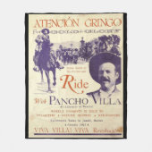 Pancho Villa 🔥 Mexicaanse held Algemeen Fleece Deken (Voorkant)