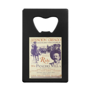 Pancho Villa 🔥 Mexicaanse held Algemeen Kredietkaart Flessenopener