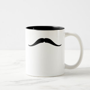 Pancho Villa Mustache Tweekleurige Koffiemok