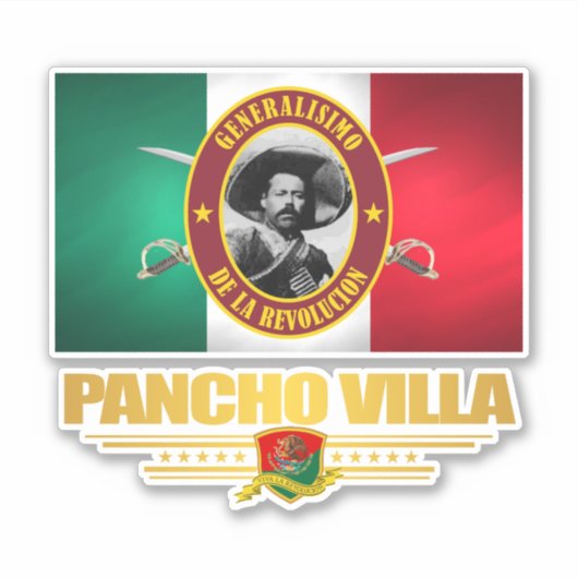 Pancho Villa Sticker (Voorkant)