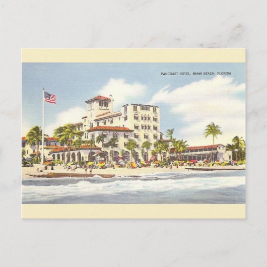 Pancocaat Hotel Miami Beach Briefkaart (Voorkant)