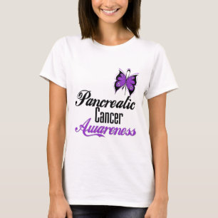 Pancreas Cancer Awareness Butterfly T-shirt
