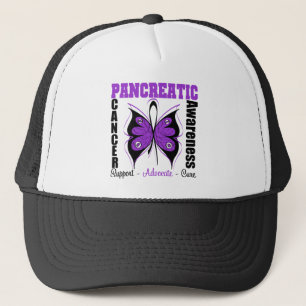Pancreas Cancer Awareness Butterfly Trucker Pet
