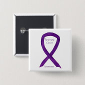 Pancreas Cancer Awareness Ribbon Custom Art Pins Vierkante Button 5,1 Cm (Voorkant /achterkant)