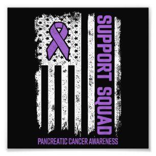 Pancreas Cancer Support Squad Pancreatic Cancer Foto Afdruk