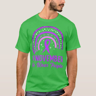 Pancreasbewustzijn In november Draag we Paarse RA T-shirt