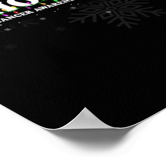 PANCREASKANKER BEWUSTZIJN Bloem We weten het niet  Poster (Hoek)