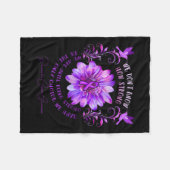 Pancreaskanker Bewustzijnsbloem We weten het niet Fleece Deken (Voorkant (Horizontaal))