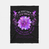 Pancreaskanker Bewustzijnsbloem We weten het niet Fleece Deken (Voorkant)