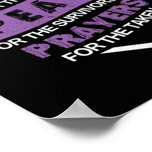 Pancreaskanker bewustzijnslint S Poster (Hoek)