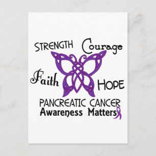Pancreaskanker Celtic Butterfly 3 Briefkaart