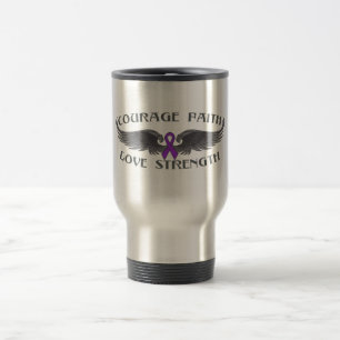 Pancreaskanker Courage Faith Wings Reisbeker