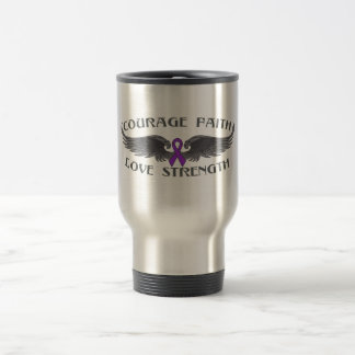Pancreaskanker Courage Faith Wings Reisbeker