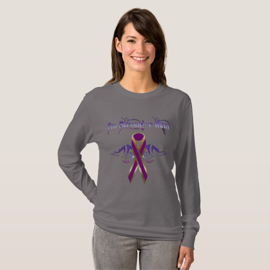 Pancreaskanker Dames Shirt met lange mouwen (Voorkant volledig)