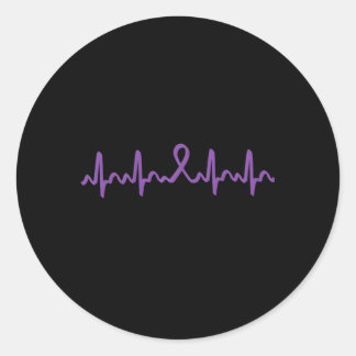 Pancreaskanker Hebeat Pancreaskankerlint Ronde Sticker