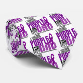 Pancreaskanker Ik Draag Paars voor mijn vader 6.2 Stropdas (Opgerold)