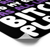 Pancreaskanker Mijn baas Ondersteuning Quote Poster (Hoek)