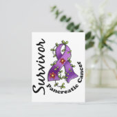 Pancreaskanker Overleving 15 Briefkaart (Staand voorkant)