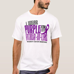 Pancreaskanker Paars voor mijn schoonvader 6.2 T-shirt
