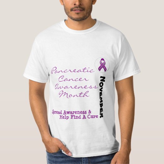 Pancreaskanker T-shirt (Voorkant)