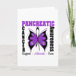Pancreaskankerbewuster Butterfly Kaart