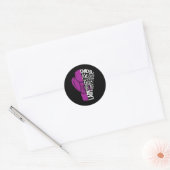 Pancreaskankerbewustzijn Bokshandschoen T-shirt Ronde Sticker (Envelop)