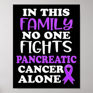 Pancreaskankerbewustzijn in deze familie Paarse Poster