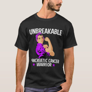 Pancreaskankerbewustzijn Onbreekbare krijger G T-shirt