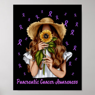 Pancreaskankerbewustzijn Vrouwen ondersteunen Mom Poster