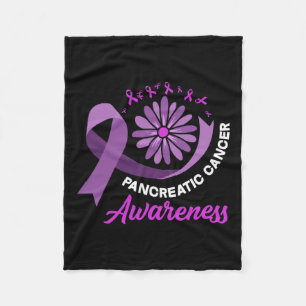 Pancreaskankerbewustzijnslint Pancreaskanker Fleece Deken