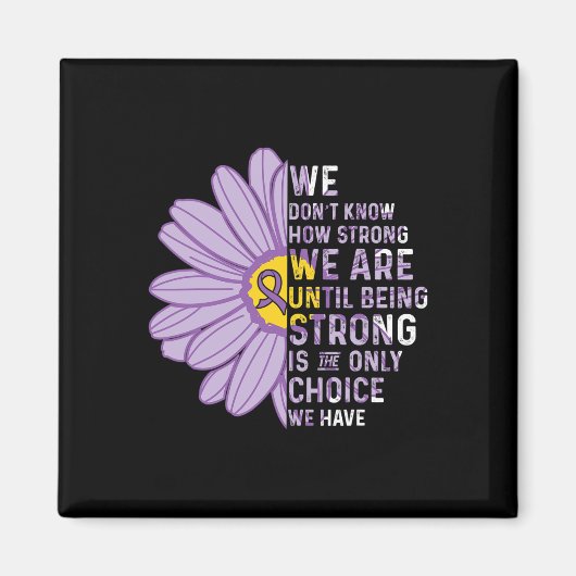 Pancreaskankerbewustzijnslint S1 Magneet (Voorkant)